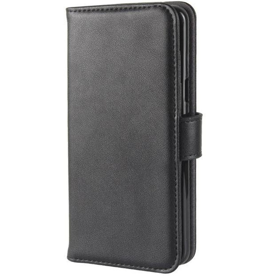 Etui z klapką do Samsung Galaxy S9, Leather Flexi Book, czarne