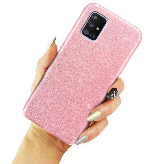 Etui Glitter Case do Samsung Galaxy A71 5G, Pink