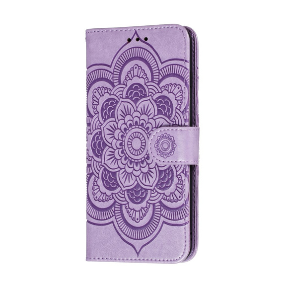 Etui z klapką do Xiaomi Redmi Note 9s/ 9 Pro, Mandala, fioletowe