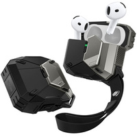 Etui SUPCASE do Apple AirPods 4, Matrix, czarbe