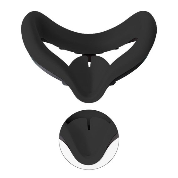 Etui Silikonowe na twarz do Oculus Quest 2, Black