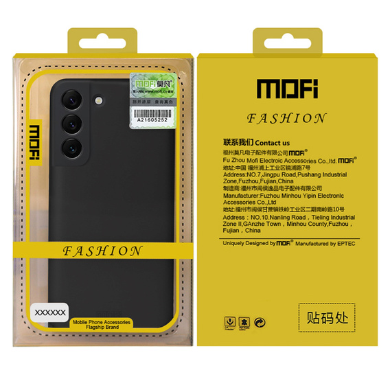 Etui MOFI do Samsung Galaxy S22+ Plus 5G, cienkie, czarne