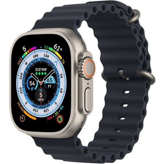 Pasek Silikonowy do Apple Watch 1/2/3/4/5/6/7/8/9/SE/ULTRA ULTRA 2 42/44/45/49mm, Szary