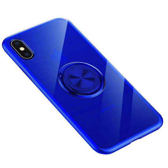 Etui do iPhone XR - ERBORD Airbag Ring - Blue