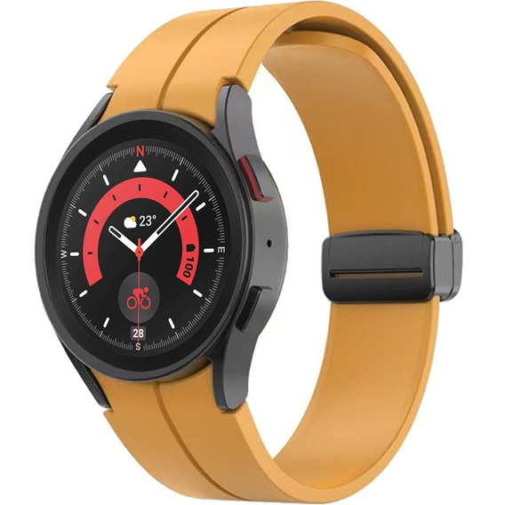 Pasek Silikonowy do Samsung Galaxy Watch 4/5/6 40/42/43/44/45/46/47mm, Żółty