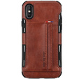 Etui Two Cards Hybrid Case iPhone XS Max 6.5 - Brown