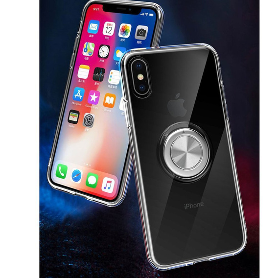 Etui do iPhone XR - ERBORD Airbag Ring - Blue