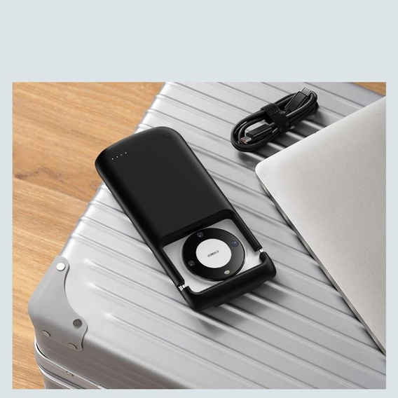 Uniwersalne Etui z Baterią 10000mAh Typ-C - czarne