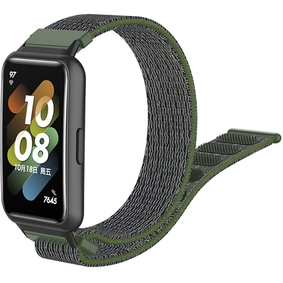 Pasek nylonowy do Huawei Band 7, Army Green