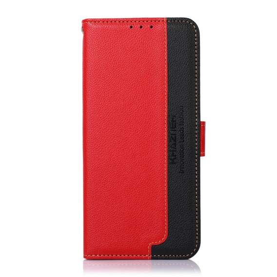 Etui Wallet do Xiaomi Redmi Note 11/11S, KHAZNEH, Dual Color, Red