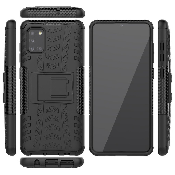 Etui do Samsung Galaxy A31 - TIRE ARMOR - Black