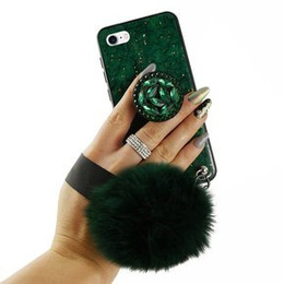 Etui Epoxy Gold iPhone 7/8/SE 2020 - Green