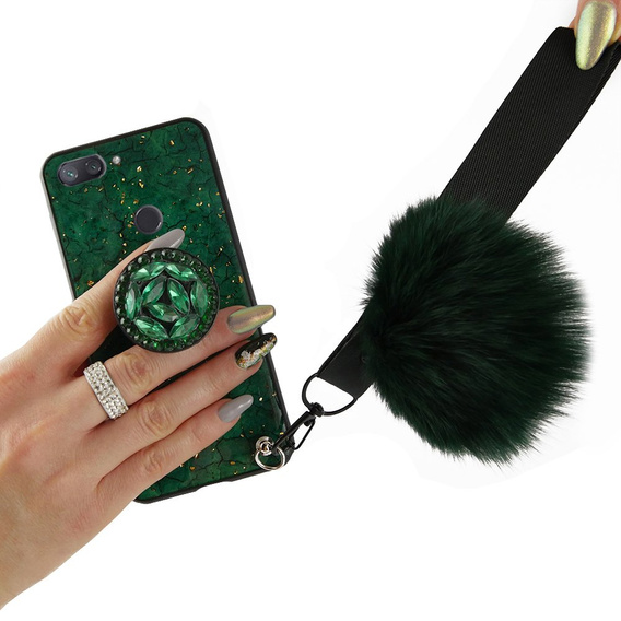 Etui Epoxy Gold Xiaomi Mi 8 Lite - Green