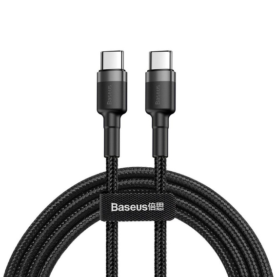 BASEUS Kabel USB PD60W/QC3.0 Type-C 200cm - Grey/Black