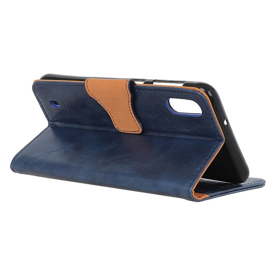 Skórzane Etui Wallet do Samsung Galaxy A10 - Blue