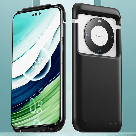 Uniwersalne Etui z Baterią 10000mAh Typ-C - czarne