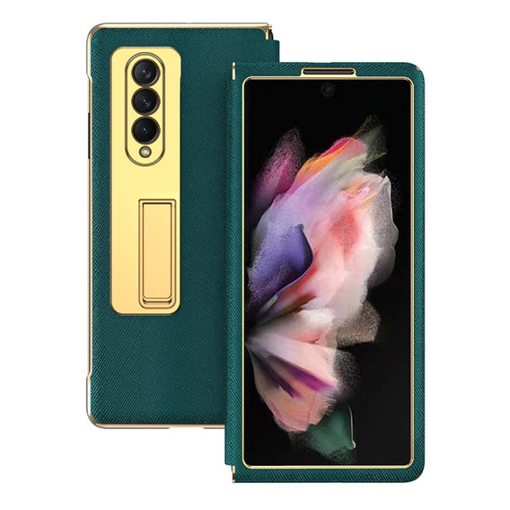 Etui PC Electroplating Frame do Samsung Galaxy Z Fold3 5G, Green