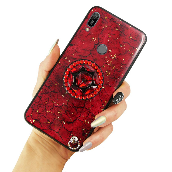 Etui Epoxy Gold Huawei Y5 2019 - Red