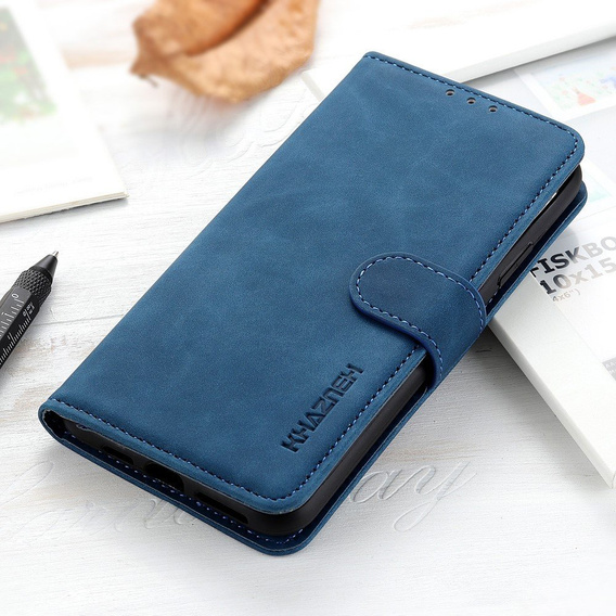 Etui Wallet do Xiaomi Mi 11i / POCO F3 , KHAZNEH, Vintage, Blue