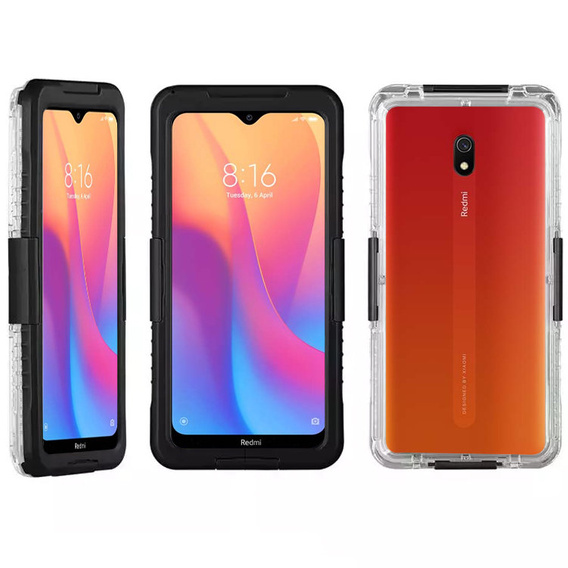 Etui Wodoodporne IP68 do Xiaomi Redmi 8A, Black