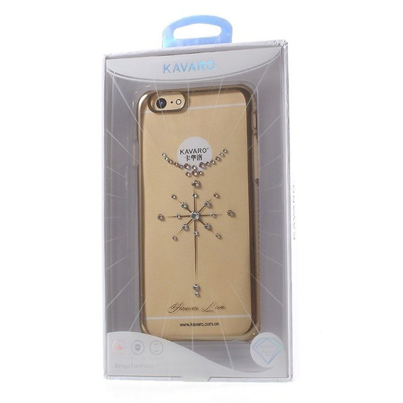 Etui KAVARO Swarovski Gold Plating Hard Case Apple iPhone 6 / 6s 4.7 - Dandelion Shape