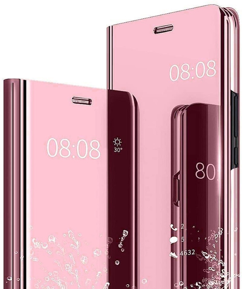 Etui do Samsung Galaxy A12 / M12 / A12 2021, Clear View, różowe rose gold