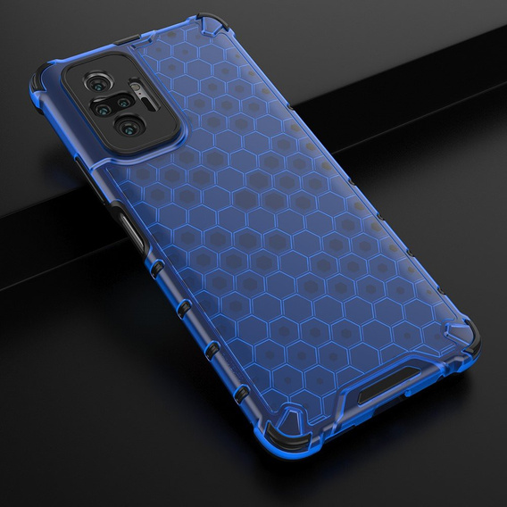 Etui Honeycomb do Xiaomi Redmi Note 10 Pro, Niebieskie