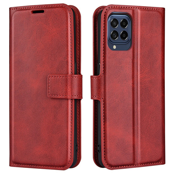 Etui Wallet do Samsung Galaxy M53 5G, Protective Cover, Red