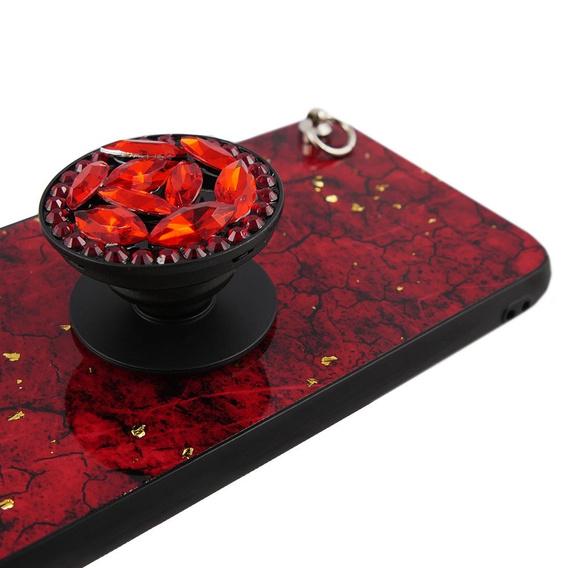 Etui Epoxy Gold iPhone 7/8/SE 2020/SE 2022 - Red