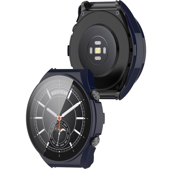 Etui + Szkło 2w1 do Xiaomi Watch S1, Dark Blue