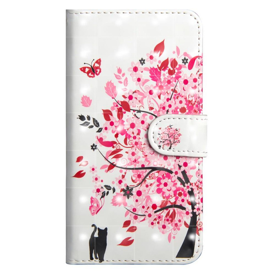 Etui Wallet do Samsung Galaxy A50/A30s, Light Spots Decor, Flowered Tree