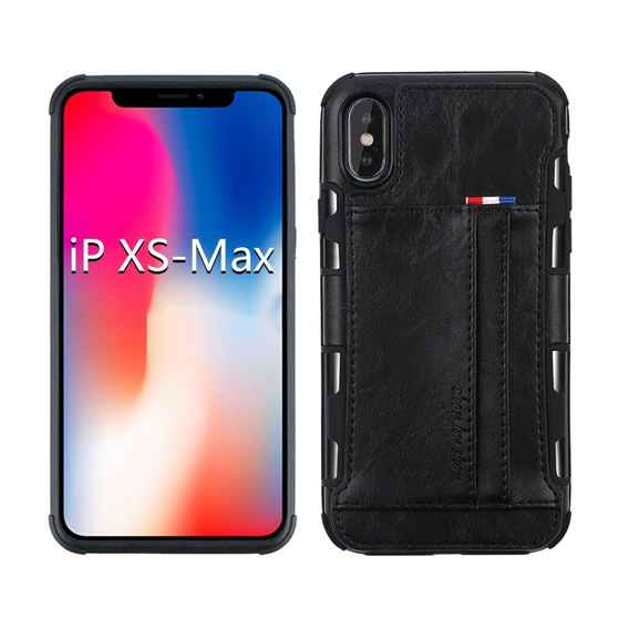 Etui Two Cards Hybrid Case iPhone XS Max 6.5 - Black