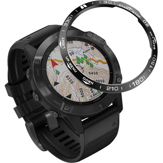 Nakładka Bezel Ring do Garmin Fenix 6X, Czarna