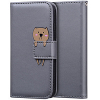 Etui Wallet do Samsung Galaxy A33 5G, Teddy, Grey