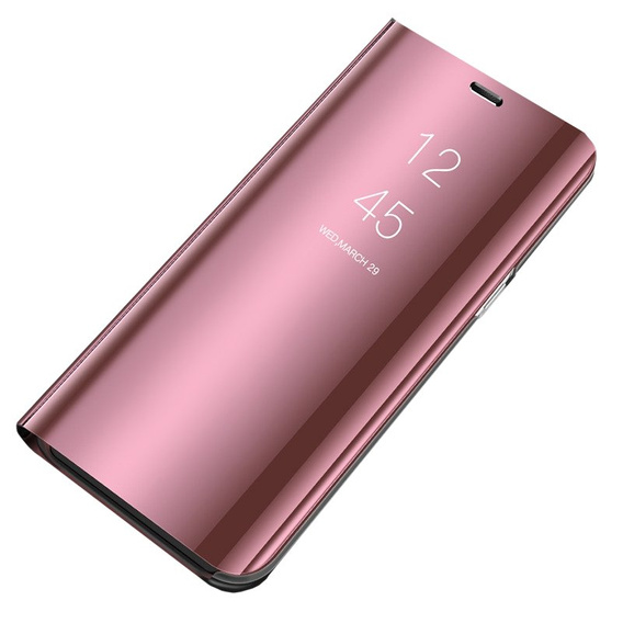 Etui do Realme C11, Clear View, różowe rose gold