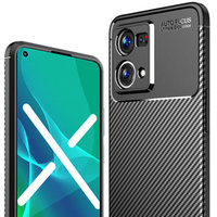 Etui do Oppo Reno7 4G - CARBON FIBER - Black