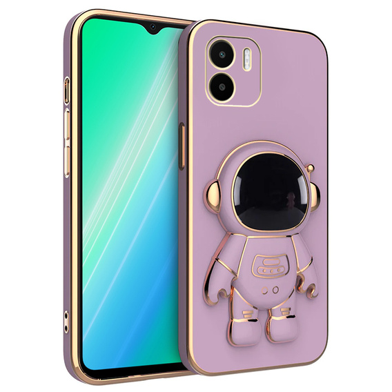 Etui do Xiaomi Redmi A1 4G / A2 4G, Astronaut, fioletowe