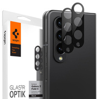 2x Spigen OPTIK.TR, Szkło Hartowane na Aparat do Samsung Galaxy Z Fold 4, Black