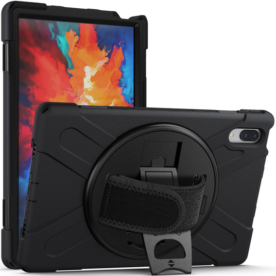 Etui do Lenovo Tab P11 Pro TB-J706F, X Shape, Pancerne Ochronne, Czarne