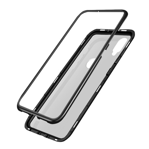 Etui Magnetic back glass do do Huawei Y9 2019 - Black
