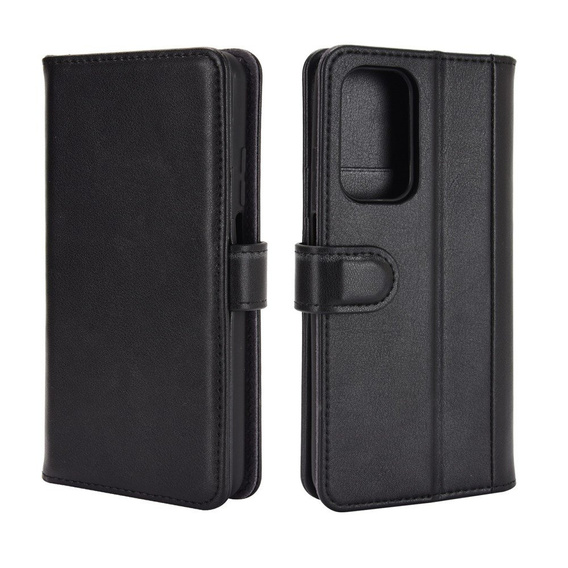 Etui z klapką do Xiaomi Mi 10T 5G/10T Pro 5G, Split Leather, czarne