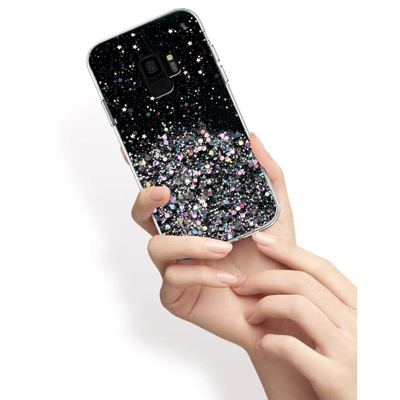 Etui do Samsung Galaxy S9, Glittery, czarne