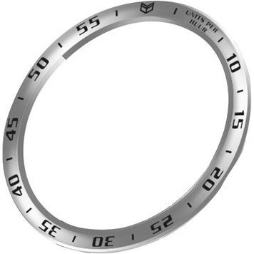 Nakładka Bezel Ring do Galaxy Watch 4 Classic 42mm, Silver/Black
