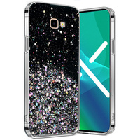 Etui do Samsung Galaxy J4 Plus, Glittery, czarne