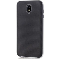 Srebrne Etui Neo Hybrid Carbon Case Samsung Galaxy J7 2017