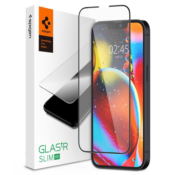 Spigen Glass TR Slim FC Szkło Hartowane do iPhone 13 Pro Max / 14 Plus, Black