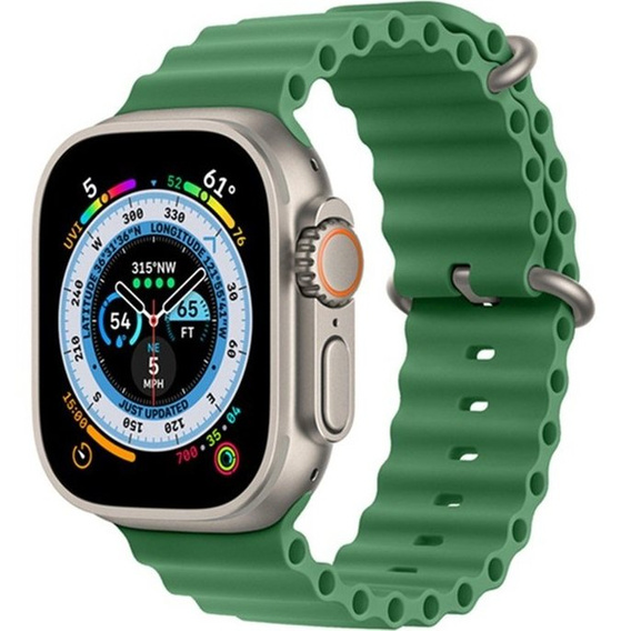 Pasek Silikonowy do Apple Watch 1/2/3/4/5/6/7/8/9/SE/ULTRA ULTRA 2 42/44/45/49mm, Zielony