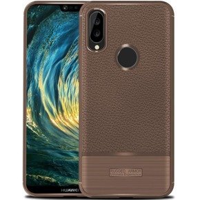 Brązowe Etui Rugged TPU Case Huawei P20 Lite