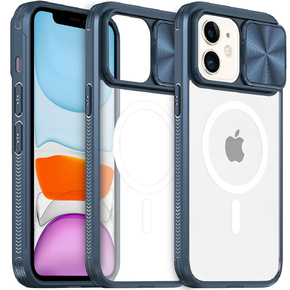 Etui do iPhone 11, Slide Camera Magsafe, niebieskie