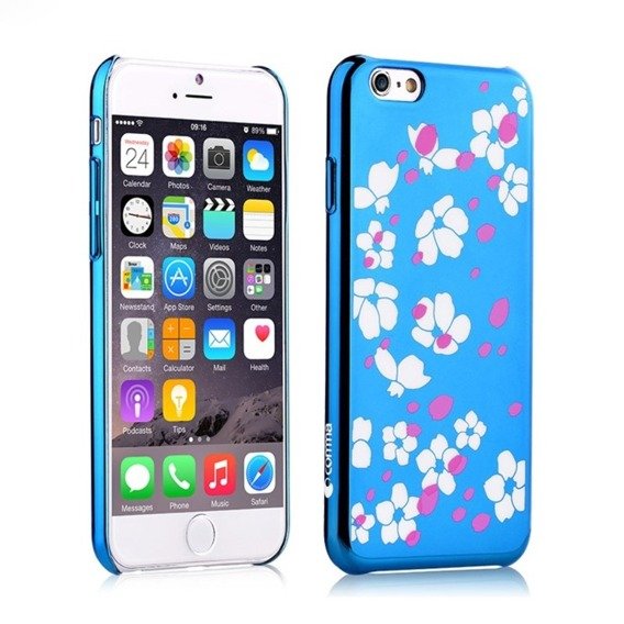 Etui COMMA Bloom Hard Case iPhone 6 6s 4.7 - Niebieski